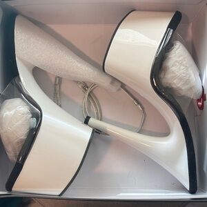 White Pleaser Platform High Heels worn a couple times